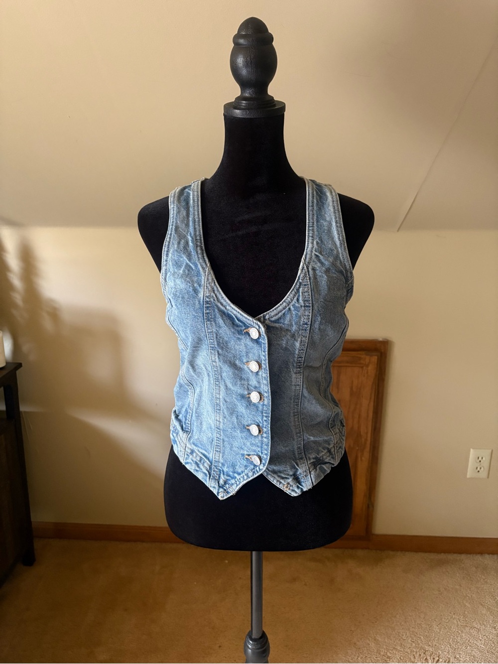 Cotton On Women's Vest - Light Blue